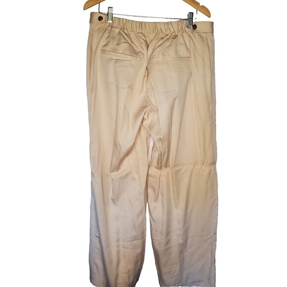 Banana Republic Cream Wide Leg Pants - Picture 2 of 3
